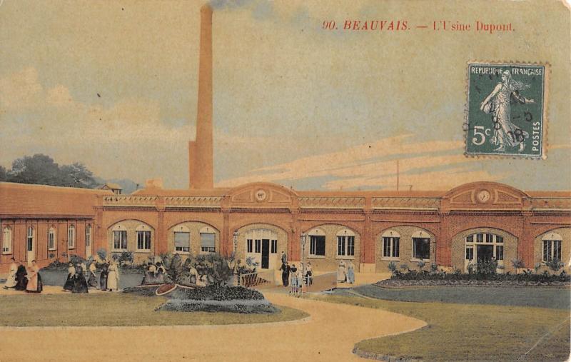 Carte postale ancienne Beauvais - Usine Dupont à Beauvais