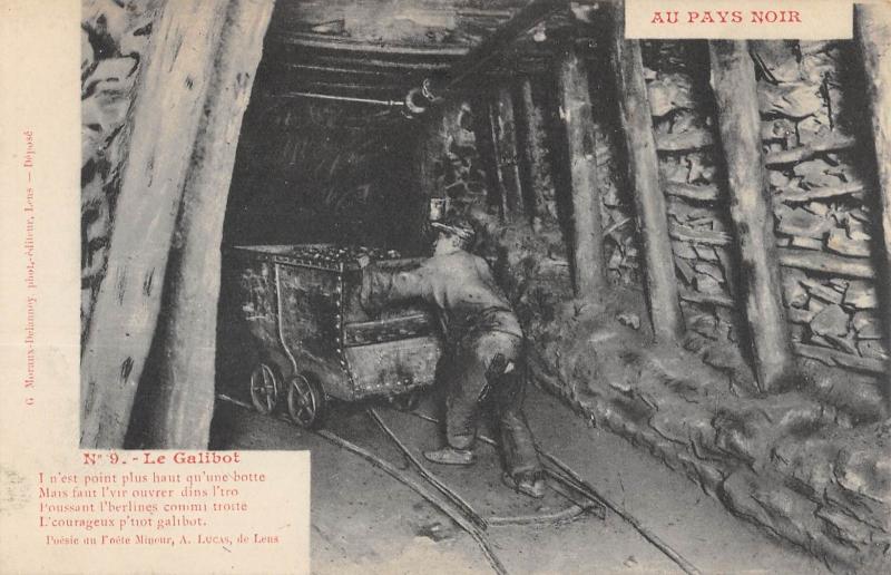 Carte postale ancienne Au Pays Noir - Le Galibot