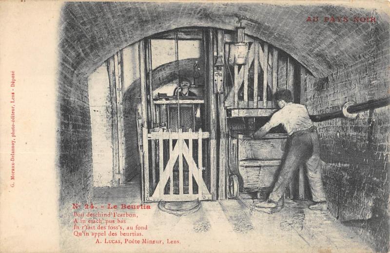 Carte postale ancienne Pas De Calais - Mines - Le Beurtia à Calais
