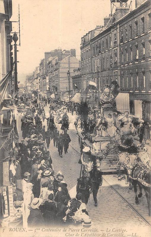 Carte postale ancienne Rouen - 3e Centenaire De Pierre Corneille - Le Cortege à Rouen