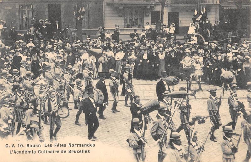Carte postale ancienne Rouen - Fetes Normandes 1909 - Academie Culinaire De Bruxelles à Rouen