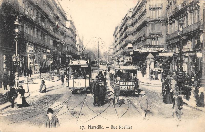 Carte postale ancienne Marseille - Rue Noailles à Marseille
