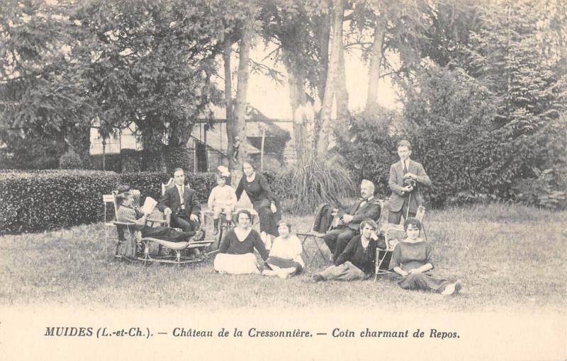 Carte postale ancienne Muides - Chateau De La Cressonniere - Coin Charmant De Repos