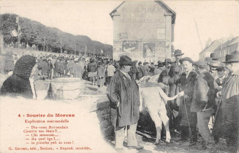 Carte postale ancienne Sourire Du Morvan - Explication Morvandelle