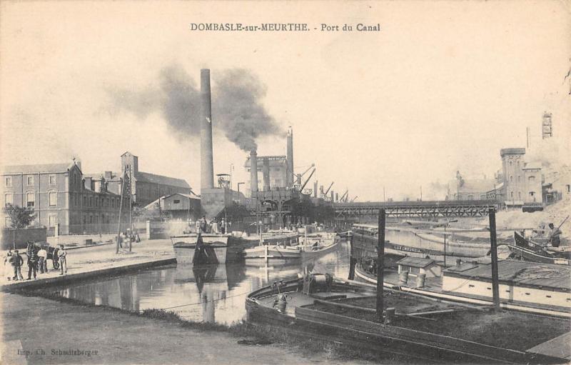 Carte postale ancienne Dombasle Sur Meurthe - Port Du Canal à Dombasle-sur-Meurthe