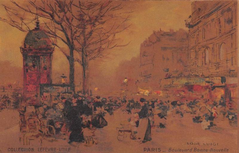 Carte postale ancienne Paris - Cpa Illustrateur - Lefevre Utile - Boulevard Bonne Nouvelle à Paris