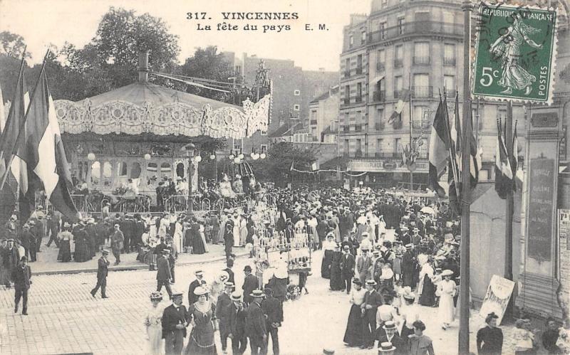Carte postale ancienne Vincennes - La Fete Du Pays à Vincennes