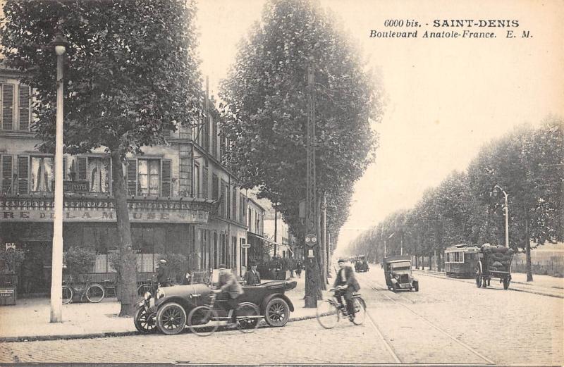 Carte postale ancienne Saint Denis - Boulevard Anatole France à Saint-Denis