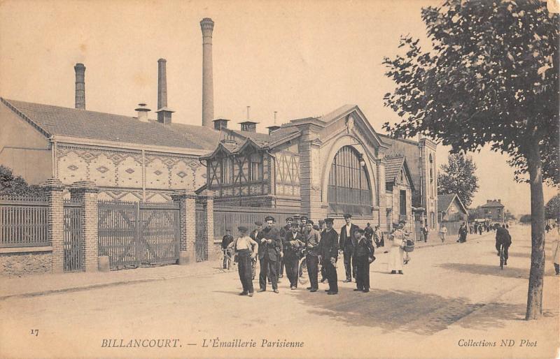 Carte postale ancienne Billancourt - L'Emaillerie Parisienne