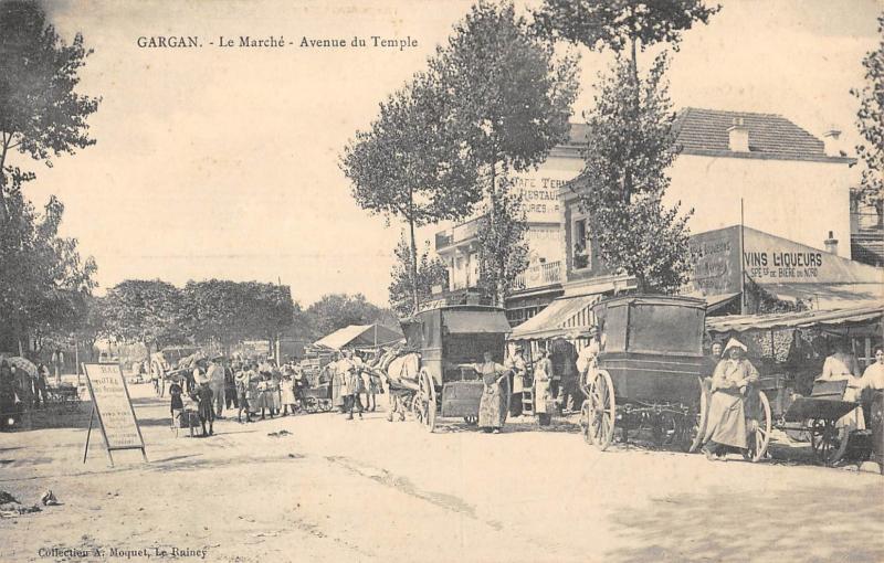 Carte postale ancienne Gargan - Le Marche - Avenue Du Temple