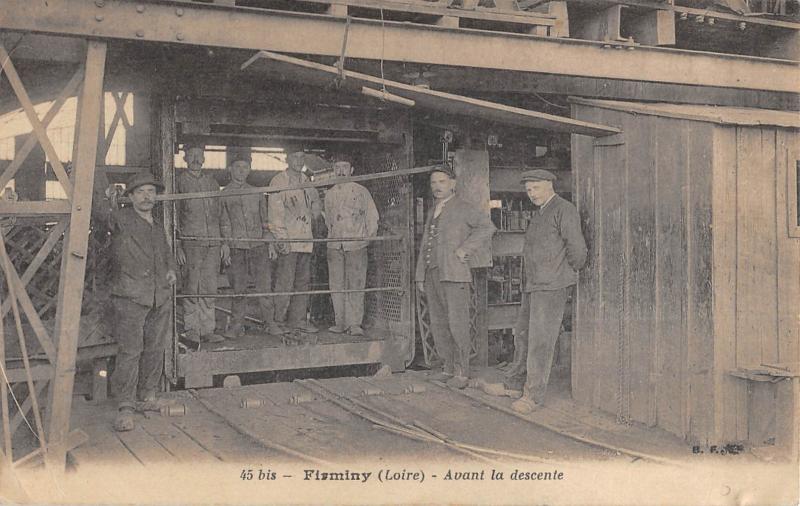 Carte postale ancienne Firminy - Avant La Descente à Firminy