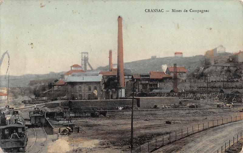 Carte postale ancienne Cransac - Mines De Campagnac à Cransac