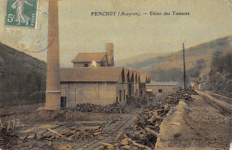 Carte postale ancienne Penchot - Usine Des Tannins