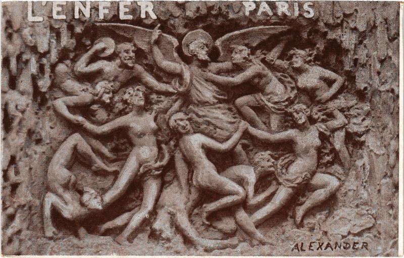 Carte postale ancienne L'Enfer à Paris 9e