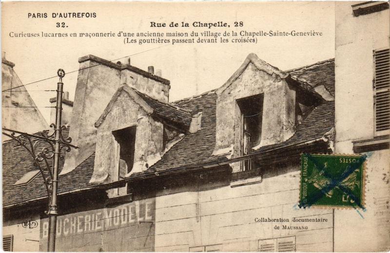 Carte postale ancienne Rue de la Chapelle, 28 à Paris 18e