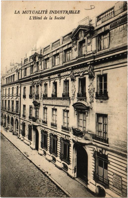 Carte postale ancienne Paris 9e 6, rue d'Athenes La Mutualité Indiustrielle à Paris 9e
