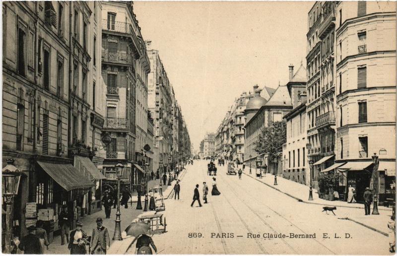 Carte postale ancienne Paris 5e Rue Claude Bernard à Paris 5e