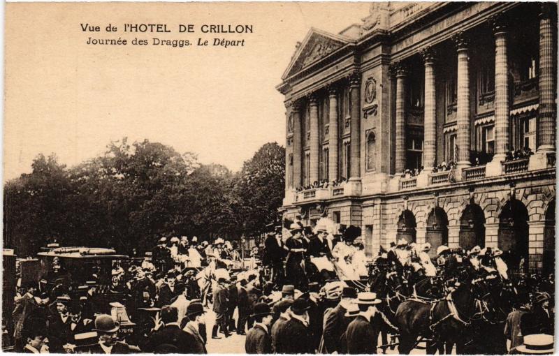Carte postale ancienne Paris 8e Hotel de Crillon à Paris 8e