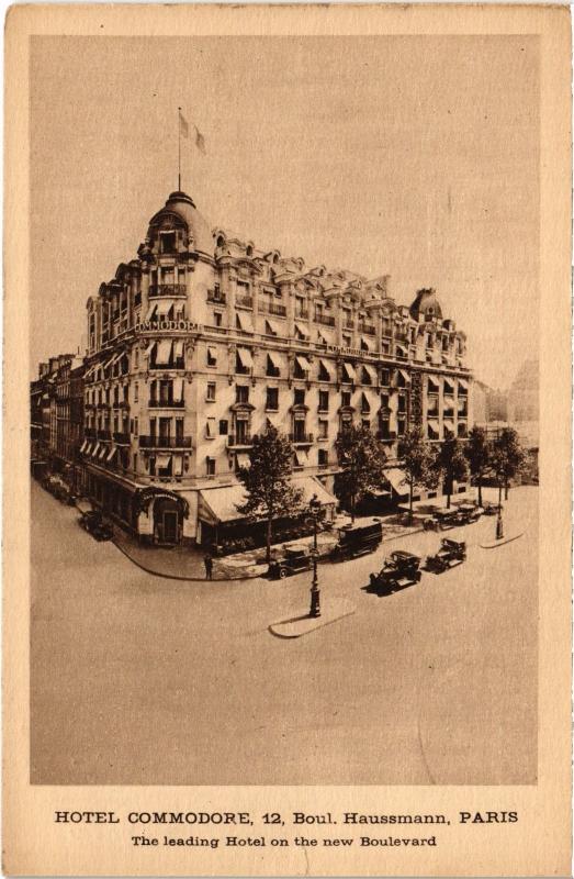 Carte postale ancienne Paris 8e 12, Bd Haussmann Hotel Commodore à Paris 8e