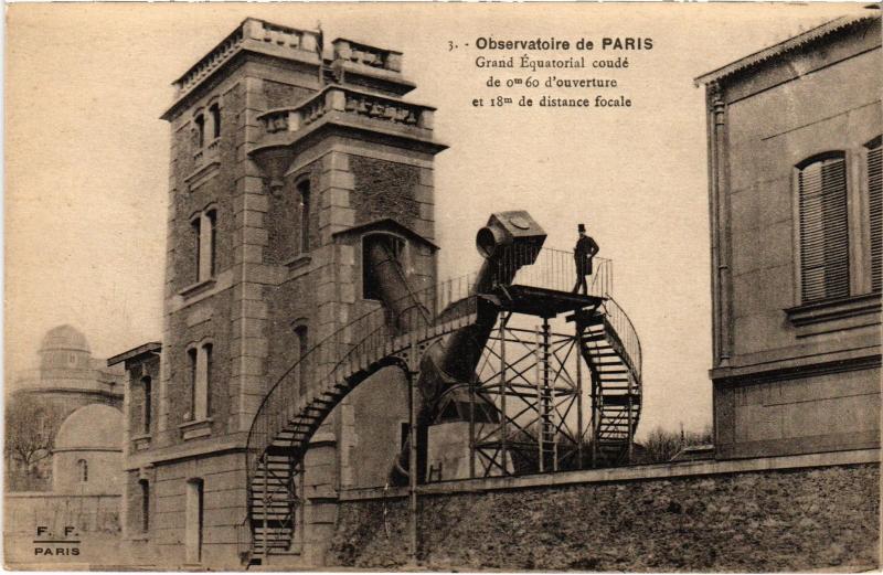 Carte postale ancienne Observatoire de Paris Grand Equatorial