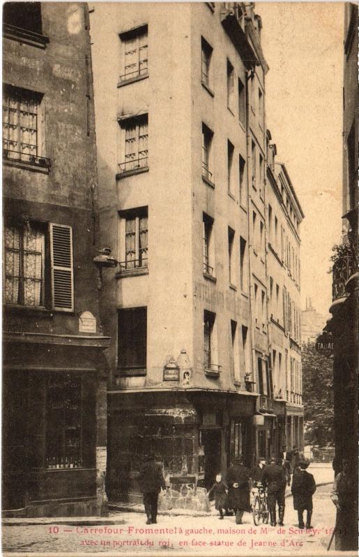 Carte postale ancienne Paris 5e Carrefour Fromentel à Paris 5e