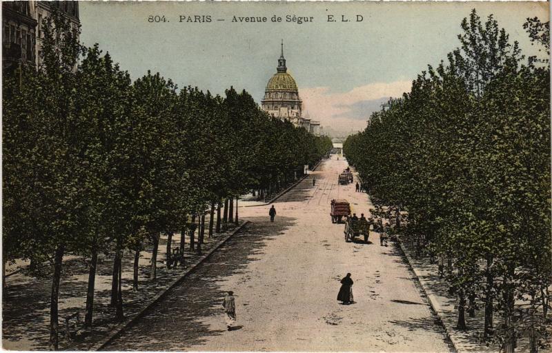 Carte postale ancienne Paris Aenue de Ségur