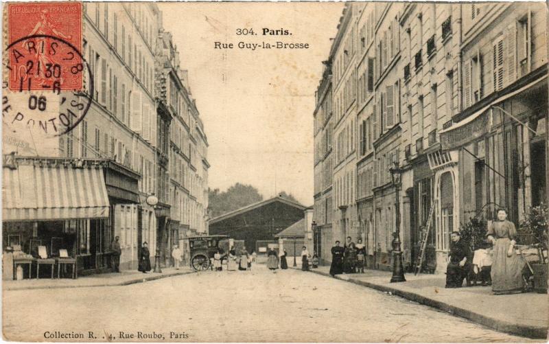 Carte postale ancienne Paris 5e Rue Guy-la-Brosse à Paris 5e