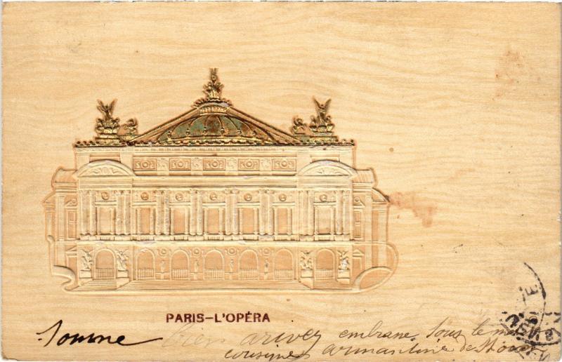 Carte postale ancienne Paris 9e Opéra Embossed à Paris 9e