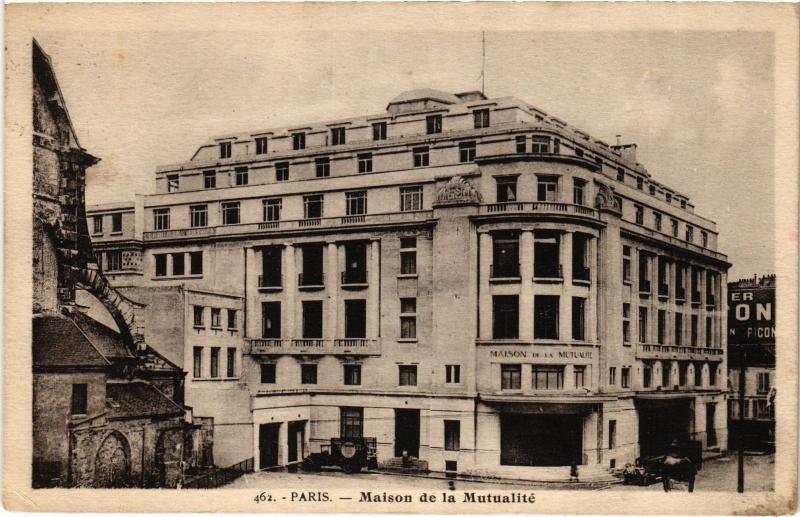 Carte postale ancienne Paris 5e Maison de la Mutualité à Paris 5e