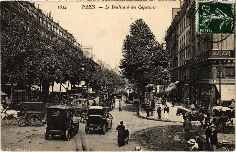 Carte postale ancienne Paris 9e Bd des Capucines à Paris 9e