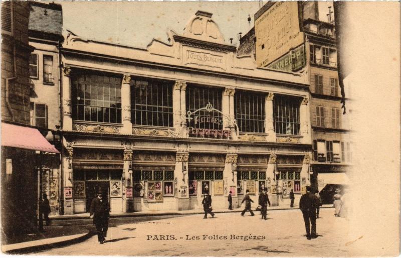 Carte postale ancienne Paris 9e Les Folies-Bergeres à Paris 9e