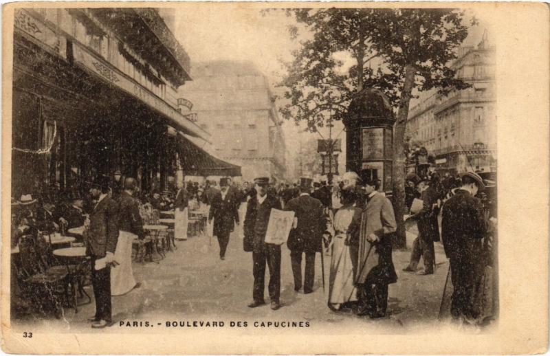 Carte postale ancienne Paris 9e Bd des Capucines à Paris 9e