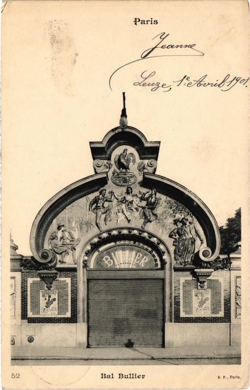 Carte postale ancienne Bal Bullier à Paris 5e