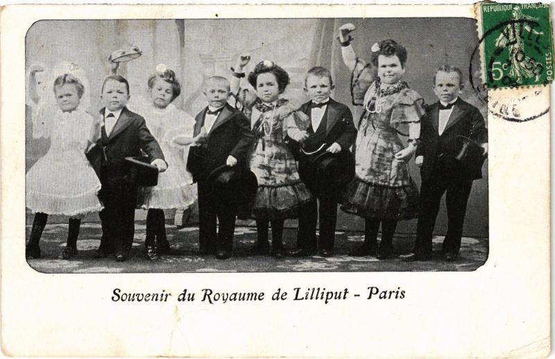 Carte postale ancienne Paris Royaum de Lillput