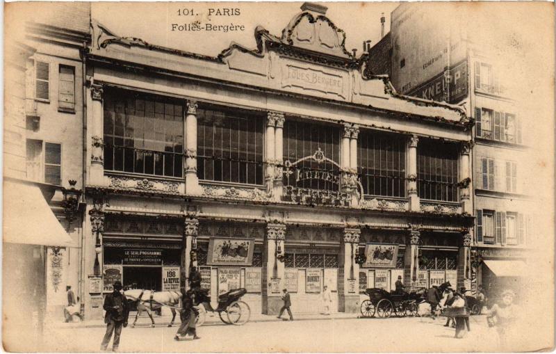 Carte postale ancienne Paris 9e Folies-Bergere à Paris 9e
