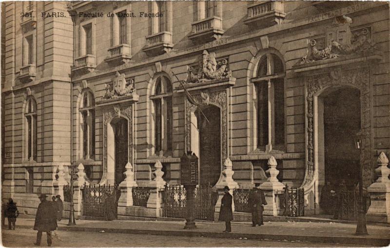 Carte postale ancienne Paris 5e Faculté de Droit à Paris 5e