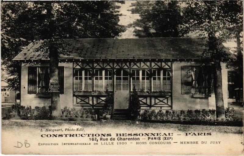 Carte postale ancienne Paris 12e 162, rue de Charenton Constructions Bessonneau à Paris 12e