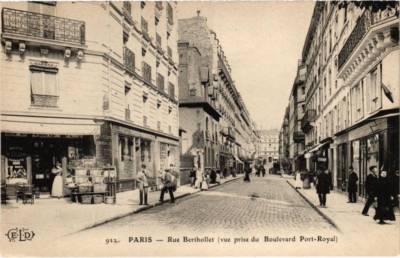 Carte postale ancienne Paris 5e Rue Berthollet à Paris 5e