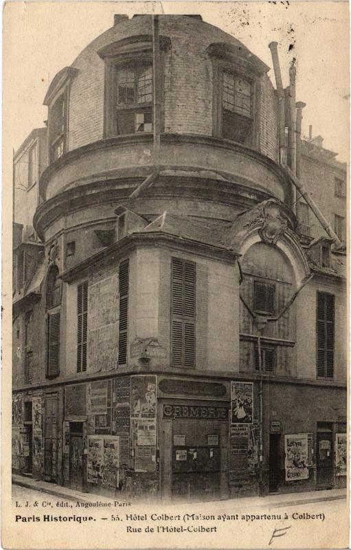 Carte postale ancienne Paris 5e Rue de l'Hotel-Colbert à Paris 5e