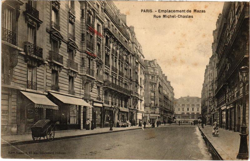 Carte postale ancienne Emplacement de Mazas - Rue Michel-Chasles à Paris 12e