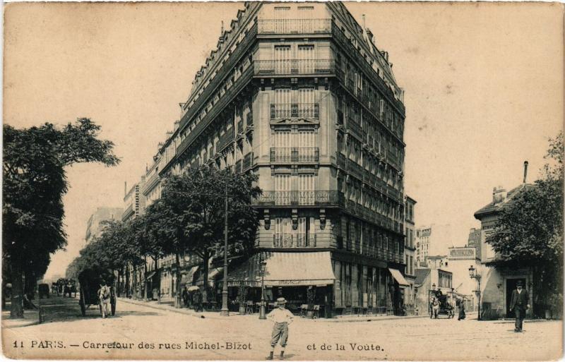 Carte postale ancienne Paris 12e Rue Michel Bizot et de la Voute à Paris 12e