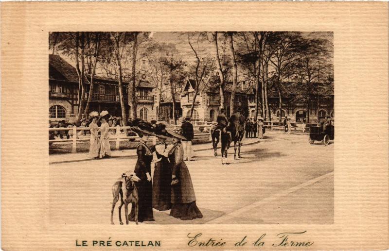 Carte postale ancienne Le Pré-Catelan - Entrée de la Ferme à Paris
