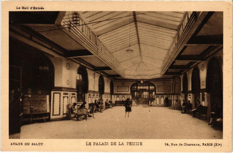 Carte postale ancienne Paris 11e 94, rue de Charonne Palais de la Femme à Paris 11e