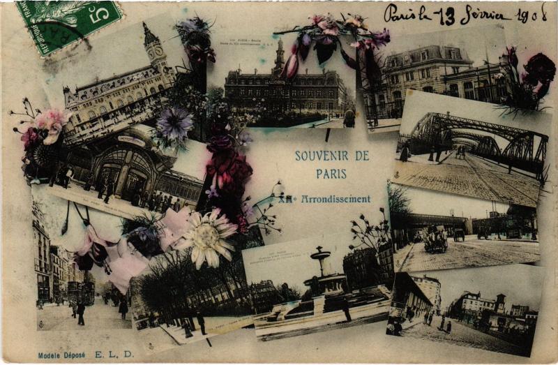 Carte postale ancienne Souvenir Paris 12e à Paris 12e