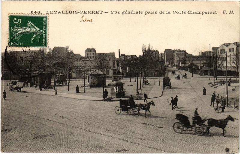 Carte postale ancienne Vue générale prise de la Porte Champerret à Paris 17e