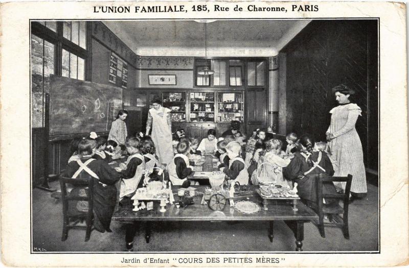 Carte postale ancienne Paris 11e 185, rue de Charonne Union Familiale à Paris 11e