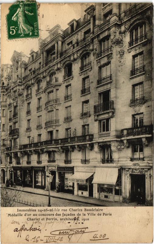 Carte postale ancienne Paris 12e 24, Rue Charles Baudelaire à Paris 12e