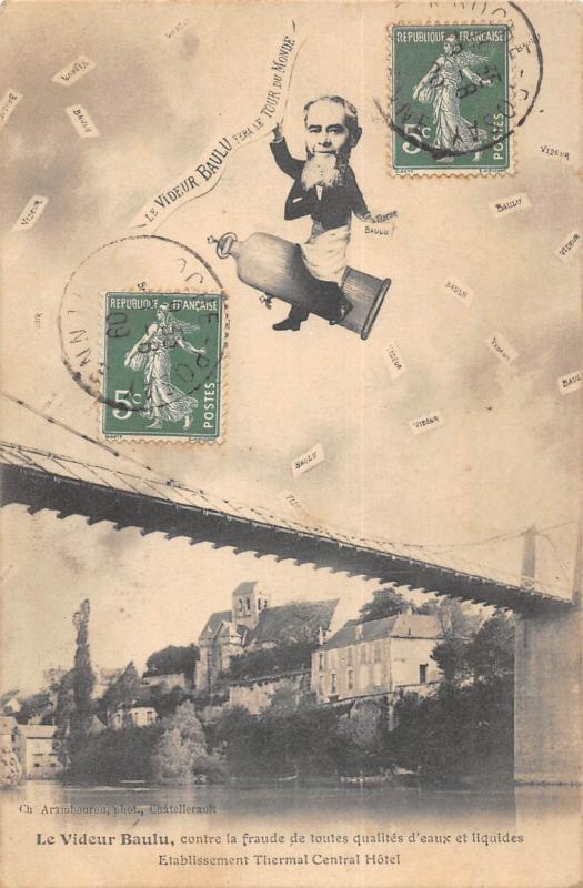Carte postale ancienne La Roche Posay - Le Videur Baulu à La Roche-Posay