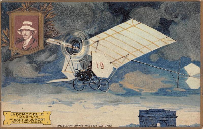 Carte postale ancienne Aviation - La Demoiselle Monoplan De Santos Dumont Experiences De 1908