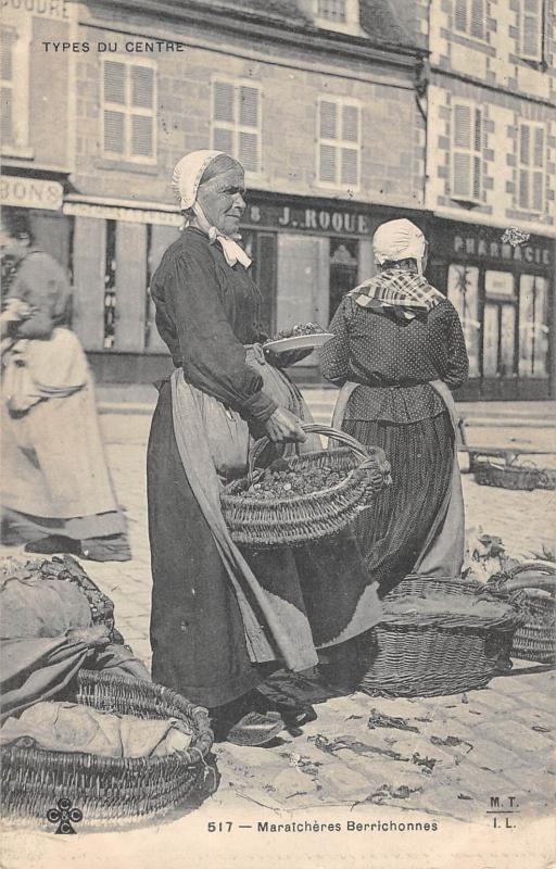 Carte postale ancienne Types Du Centre - Maraicheres Berrichonnes